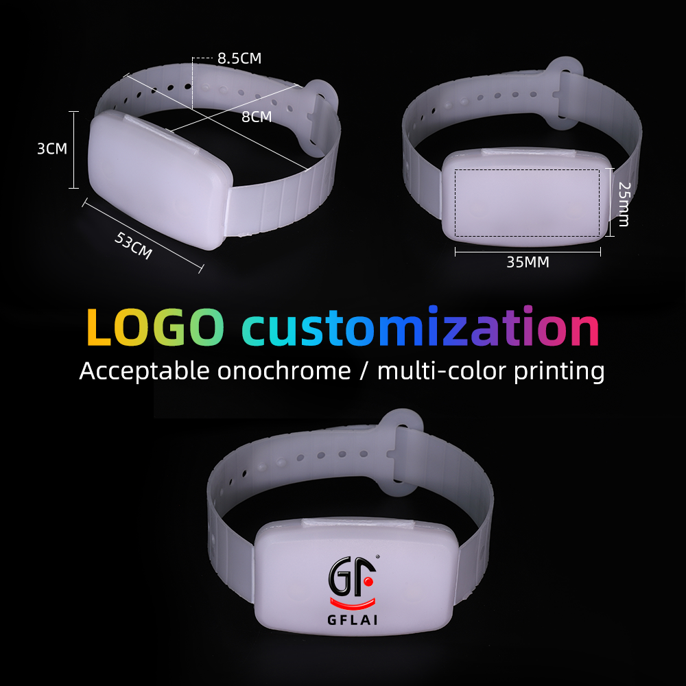 LED Wristband PVC Remote Controlled LED Bracelets for Events-4