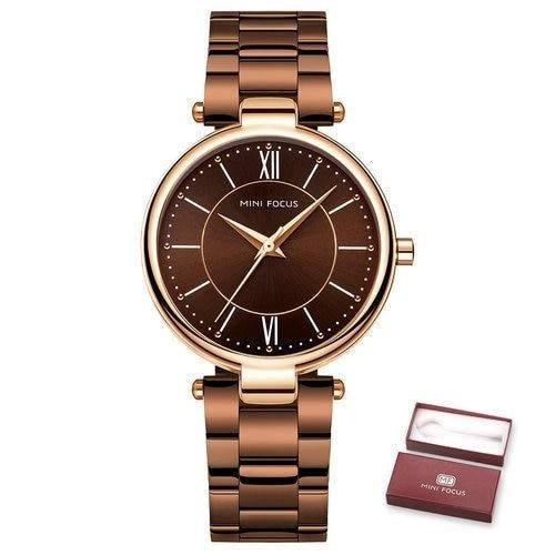 Concise Business Quartz Women Watches Blue Stainless Steel Strap RG Hands Fashion Luxury Ladies Wristwatch Girl Gift-2