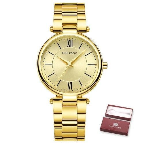 Concise Business Quartz Women Watches Blue Stainless Steel Strap RG Hands Fashion Luxury Ladies Wristwatch Girl Gift-3