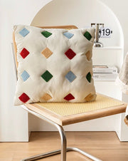 Cozy Puffy Decorative Cookies Throw Pillow - Cute Designer Couch Pillow-5