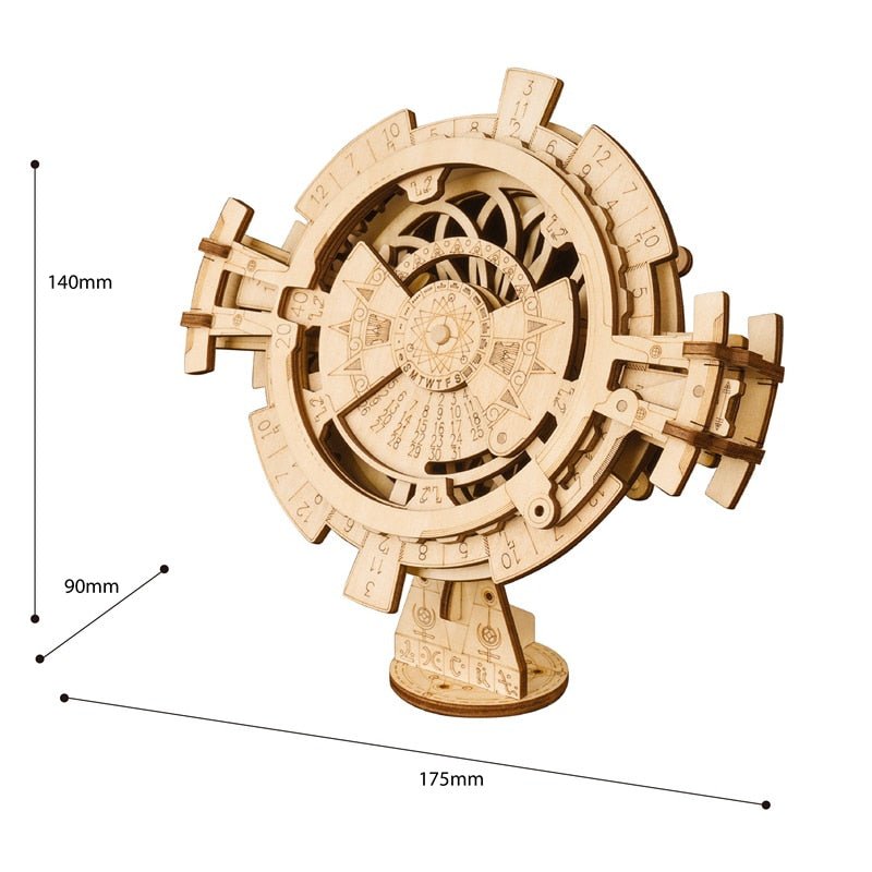 Creative DIY Perpetual Calendar Wooden Model -1