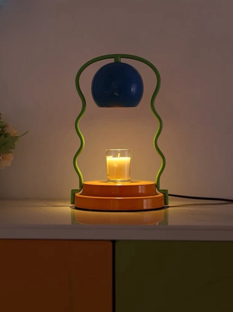 Cute Whimsical Eclectic Retro Memphis Candle Warmer Lamp For Large Candles-1