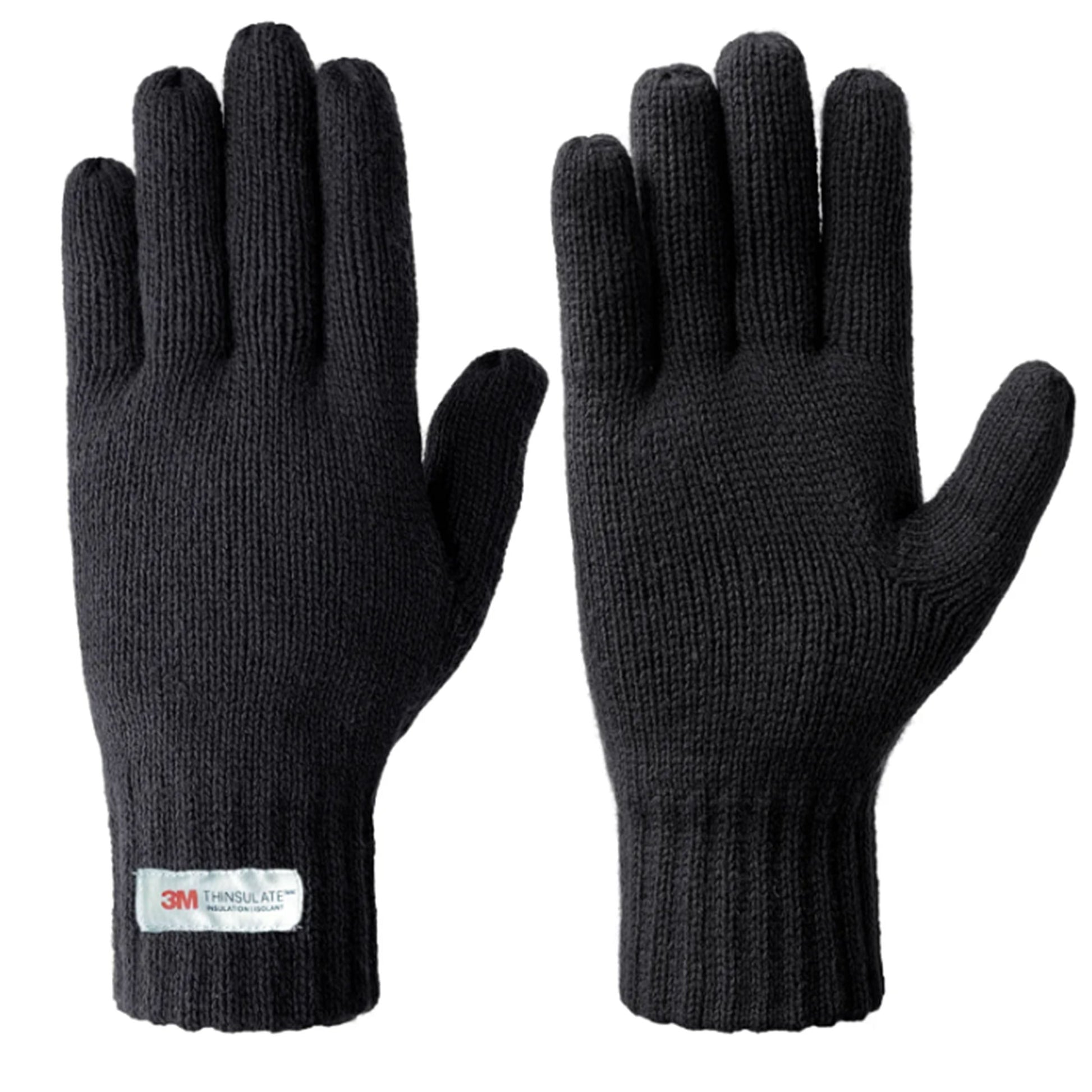 Men's Thinsulate Thermal Insulated Fleece-Lined Knitted Gloves-3