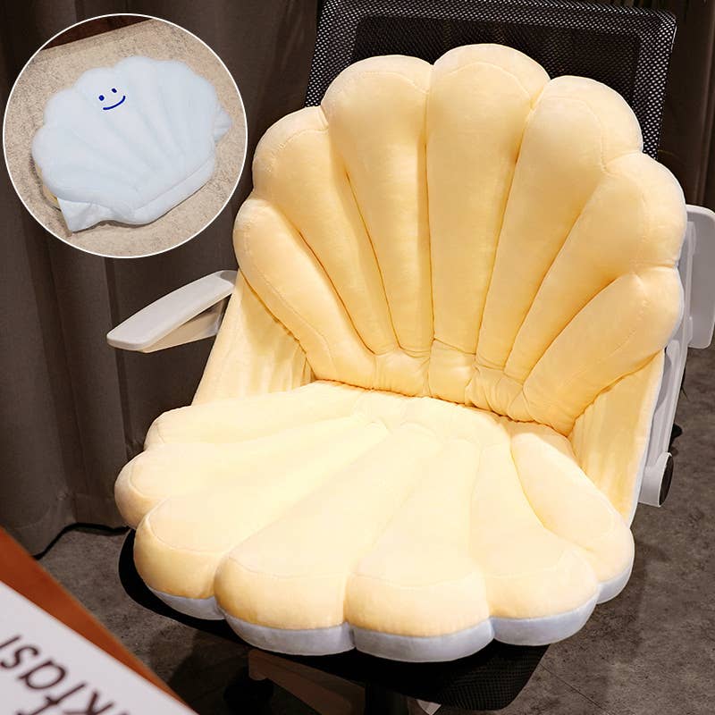 Creative Shell Shaped Plush Cushion Pillow-2