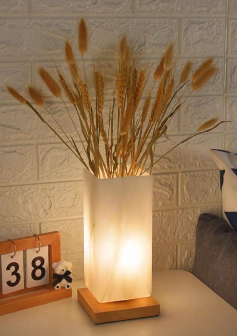 Dimmable Flower Vase Beside Decorative Table Lamp for Rustic Home-4