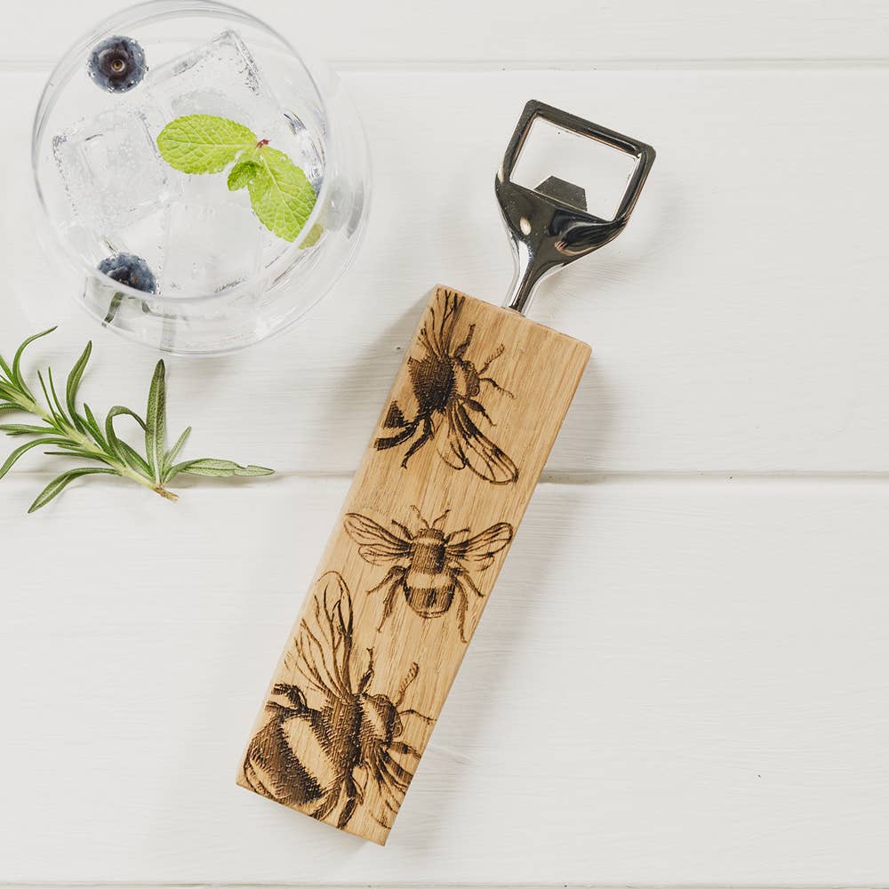 Bee Oak Bottle Opener-1