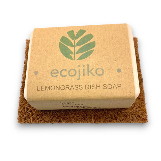 Lemongrass Dish Soap & Coconut Coir Soap Rest | Natural Vegan Kitchen Washing Up Soap-0