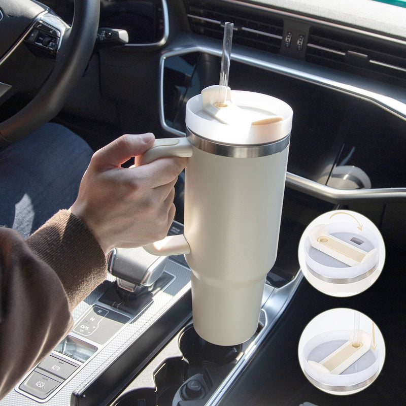 1,200ml Handled Stainless-Steel Tumbler