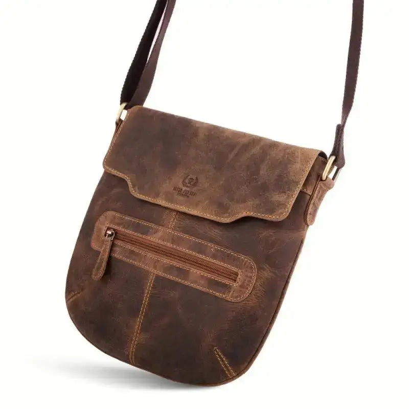 Elegant Leather Messenger Bag - Leather Handbag-4