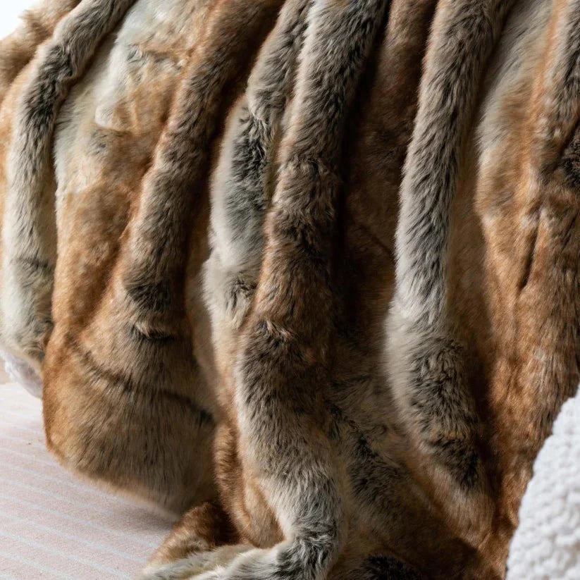 Faux Fur Ombre Blanket-1