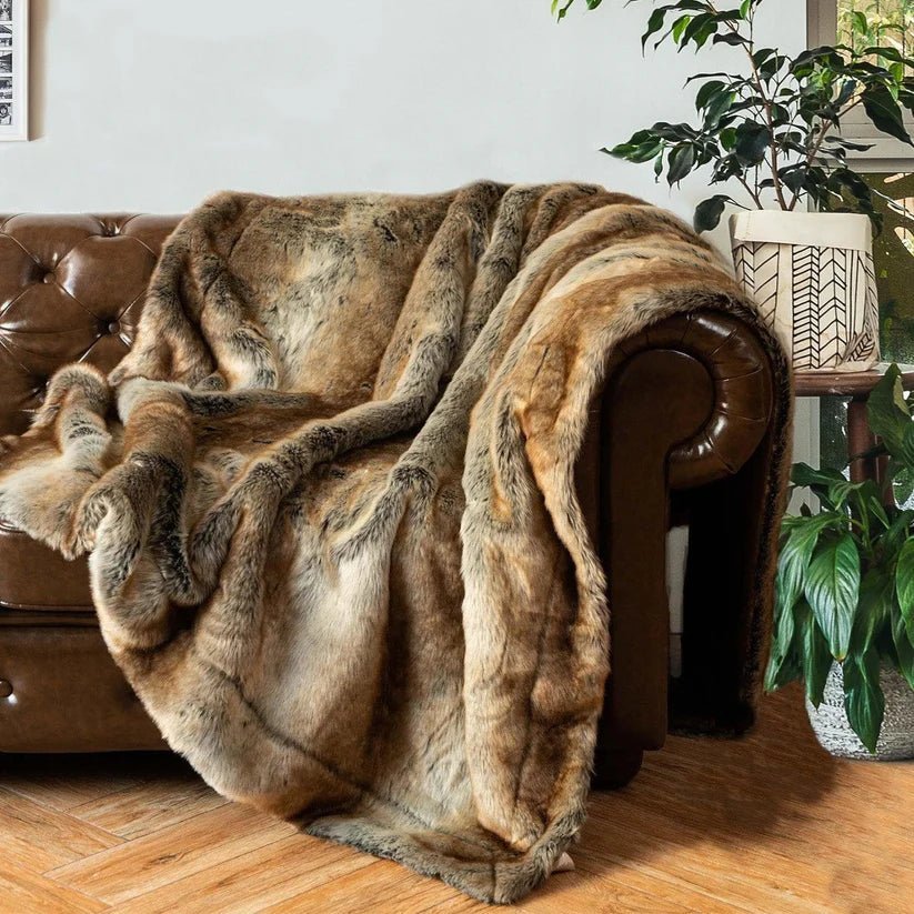 Faux Fur Ombre Blanket-4