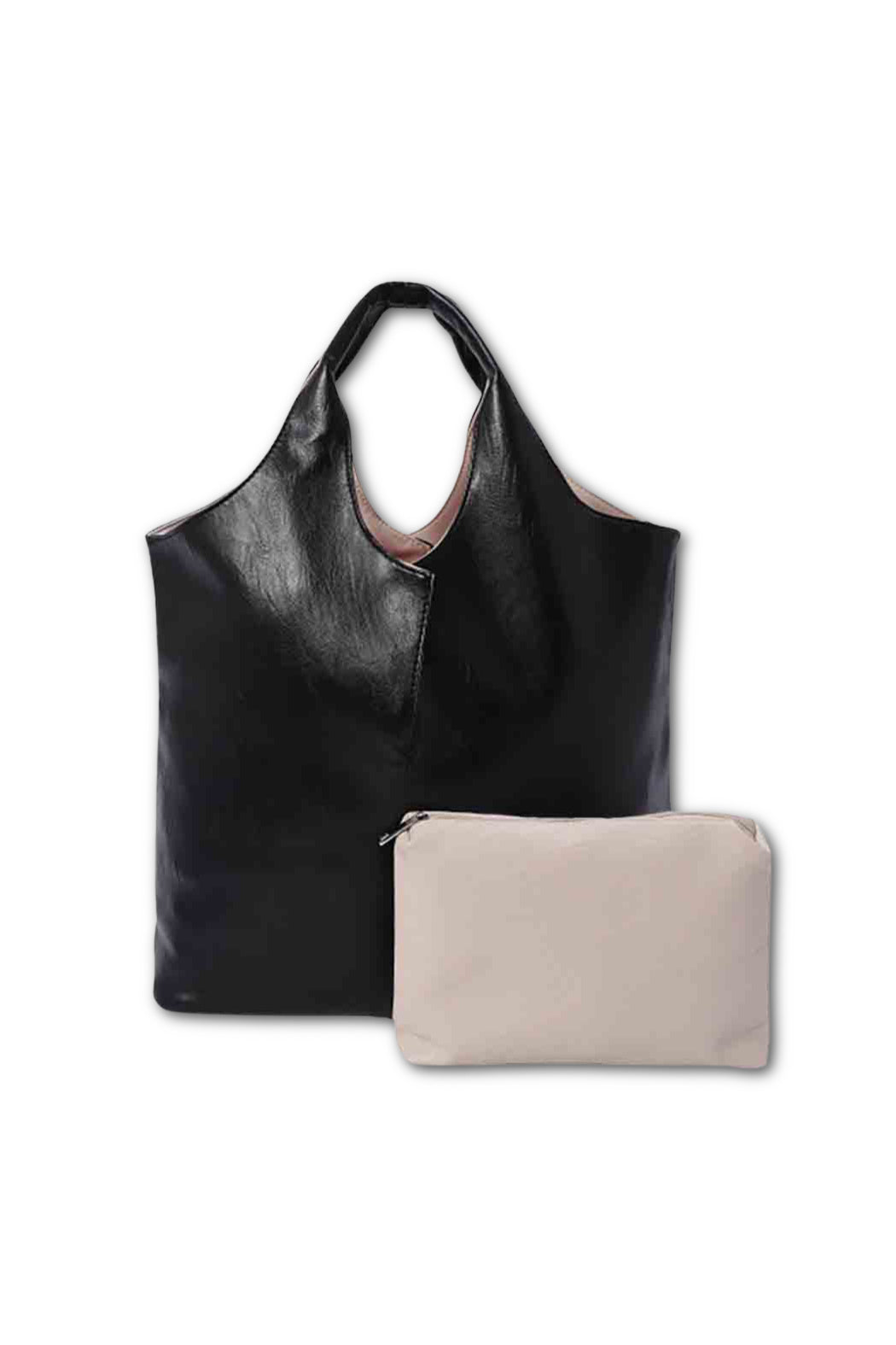 Reversible with Pouch Vegan Leather Bag by Embellish Your Life-1