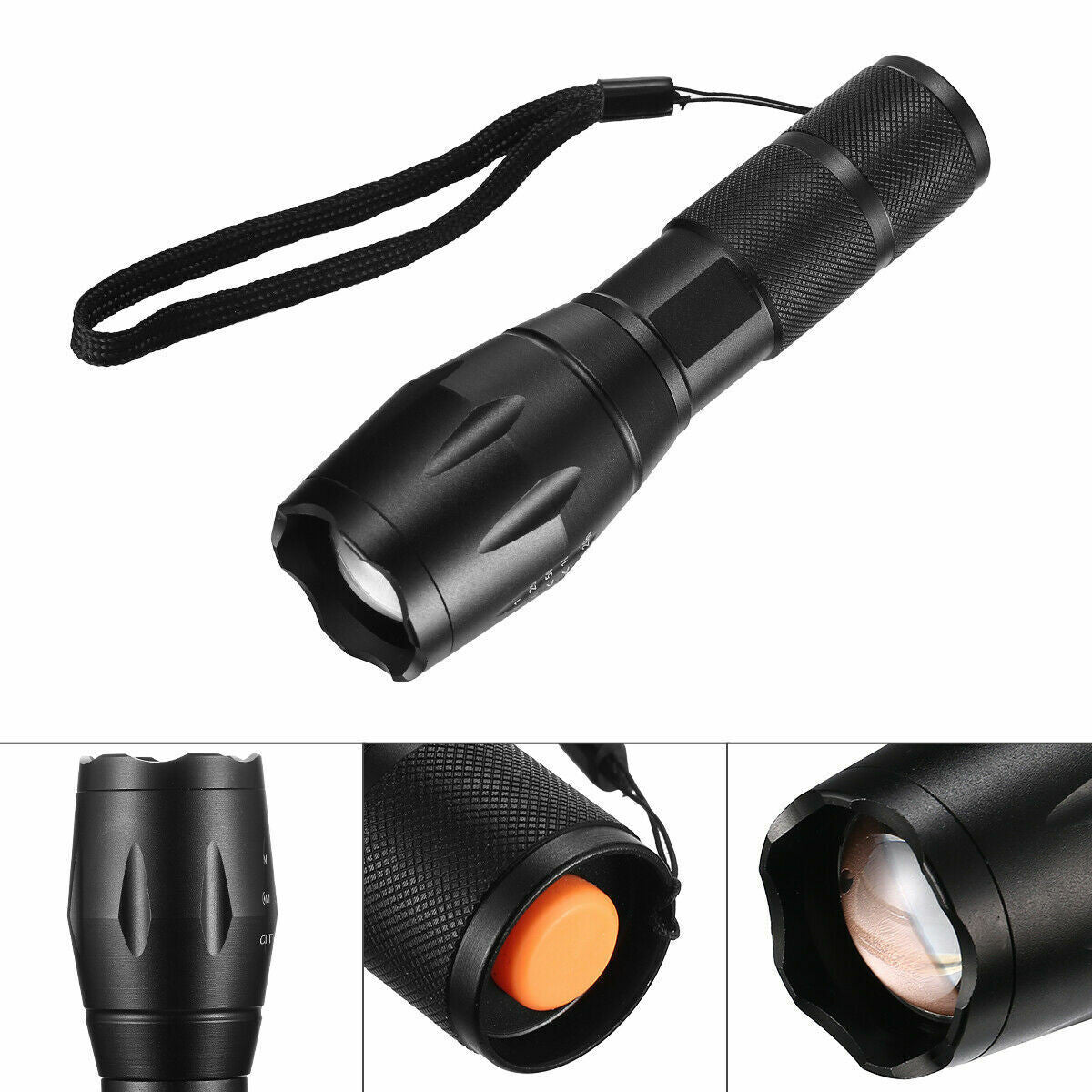 High Power Torch Adjustable Focus LED Flashlight 5 Modes-4