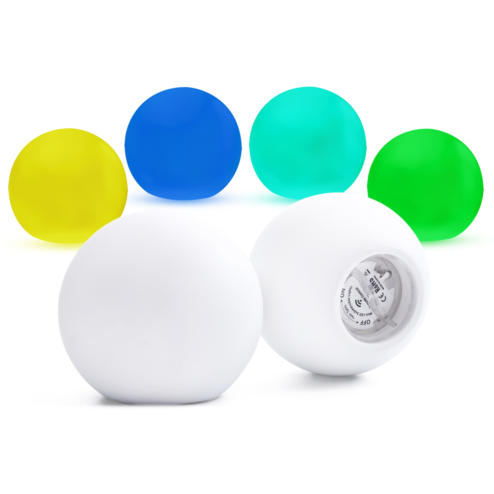 16 Colors LED Glow Ball Floating Pool Lights(6 Packs)-1