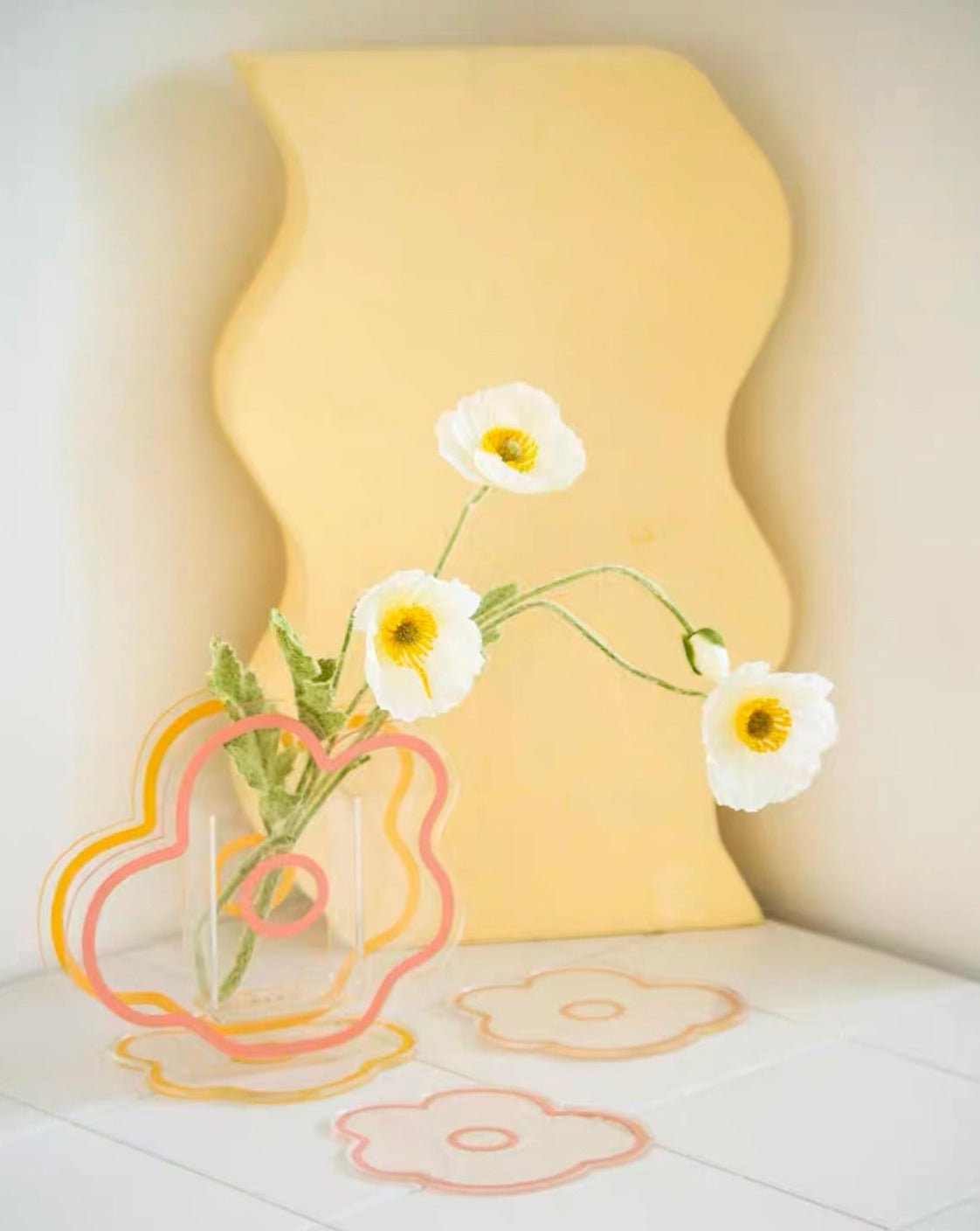 Creative Acrylic Decorative Flower Vase | Modern Home Decor-8