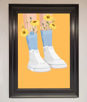 Flowers In Socks Framed Poster-15