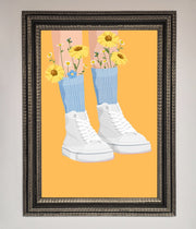 Flowers In Socks Framed Poster-13