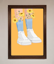 Flowers In Socks Framed Poster-18