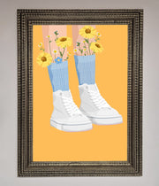 Flowers In Socks Framed Poster-10