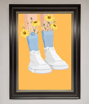 Flowers In Socks Framed Poster-16