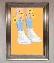 Flowers In Socks Framed Poster-14