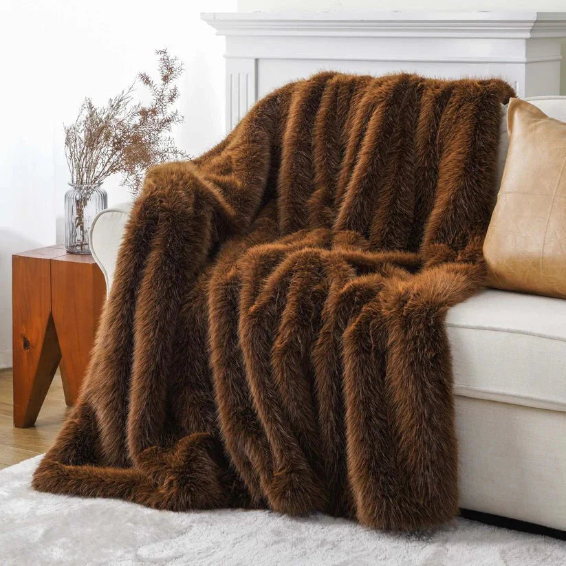 Fluffy Faux Fur Throw-8