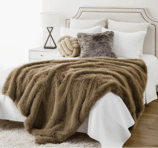 Fluffy Faux Fur Throw-0