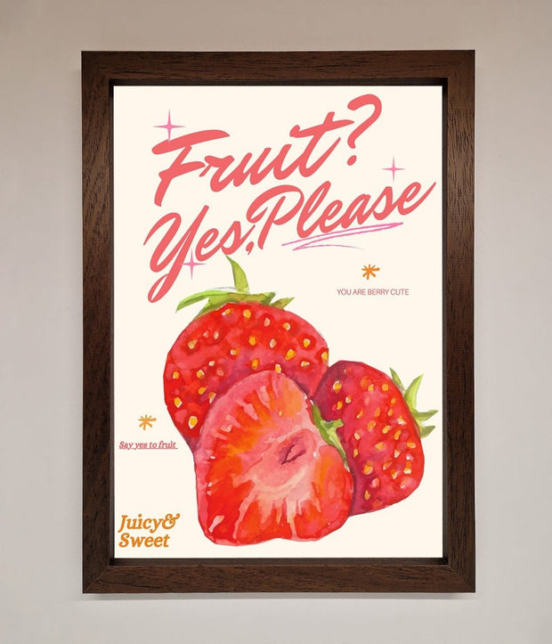 Fruit Yes Please Framed Poster-10