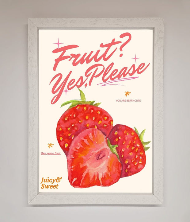Fruit Yes Please Framed Poster-2