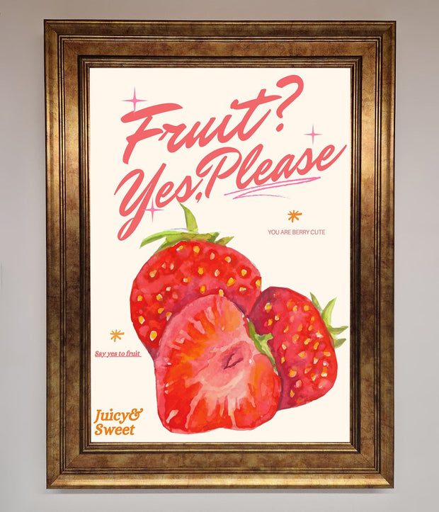 Fruit Yes Please Framed Poster-7