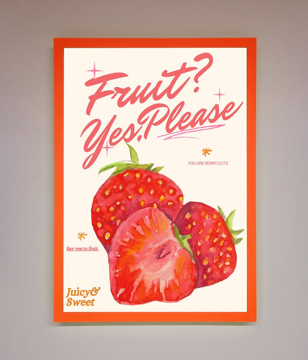 Fruit Yes Please Framed Poster-11