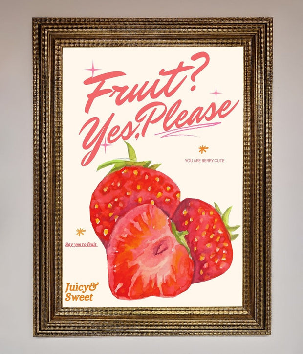 Fruit Yes Please Framed Poster-15