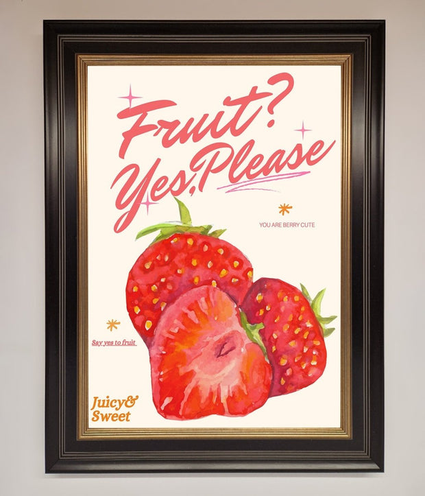 Fruit Yes Please Framed Poster-9