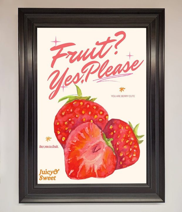Fruit Yes Please Framed Poster-6