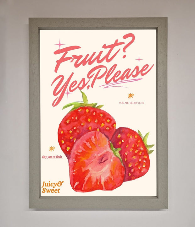 Fruit Yes Please Framed Poster-3