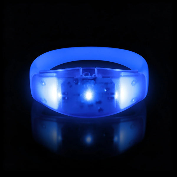Blue Sound Activated LED Wristband-0