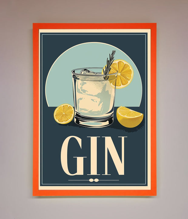 Gin Illustration Framed Poster-11