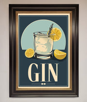 Gin Illustration Framed Poster-9