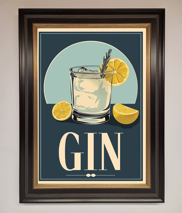 Gin Illustration Framed Poster-9