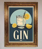 Gin Illustration Framed Poster-7