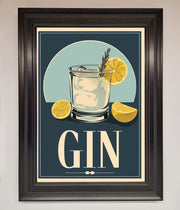Gin Illustration Framed Poster-6