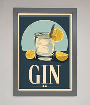 Gin Illustration Framed Poster-4