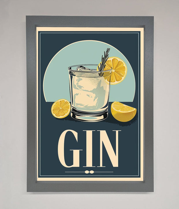 Gin Illustration Framed Poster-4