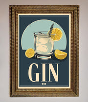 Gin Illustration Framed Poster-15