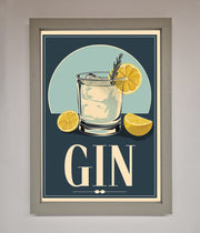 Gin Illustration Framed Poster-3