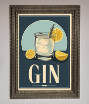 Gin Illustration Framed Poster-16