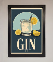 Gin Illustration Framed Poster-1