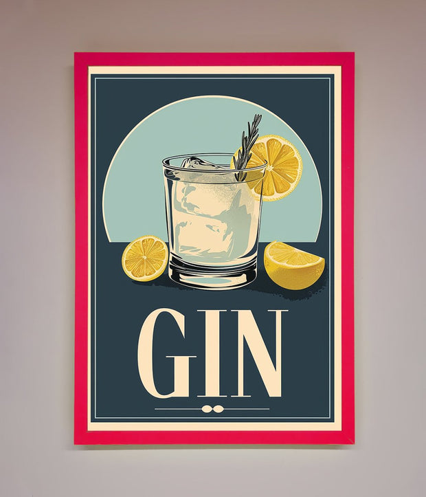Gin Illustration Framed Poster-13
