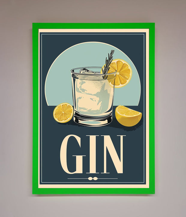 Gin Illustration Framed Poster-0