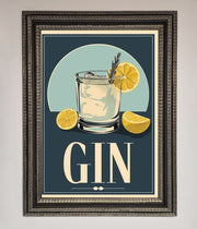 Gin Illustration Framed Poster-17